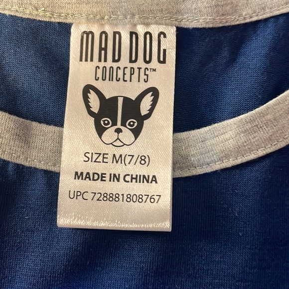 Kid’s pajamas 3piece set(top, bottom, socks) unicorn mermaid size M(7/8) blue - Picture 3 of 5